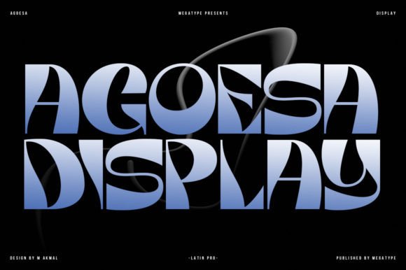 Agoesa: The Modern Display Font for Bold Projects