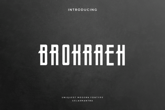 Brokraeh: A Bold Display Font for Modern Creators