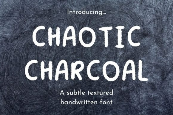 Chaotic Charcoal: The Textured Handwritten Display Font