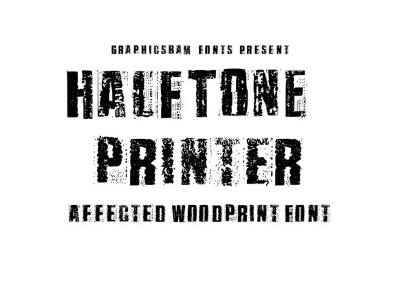 Halftone Printer: A Typeface with Genuine Character