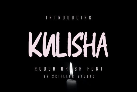 Kulisha: The Textured Brush Display Font for Bold Visuals