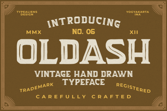 Oldash: A Typeface Forged in Chrome and Leather
