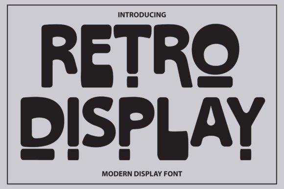 Retro Display: A Cool, Groovy Typeface for Modern Creations