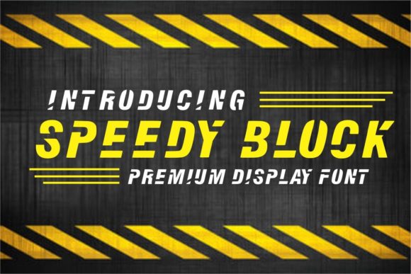 Speedy Block: The Bold Typeface for Fast-Paced Brands