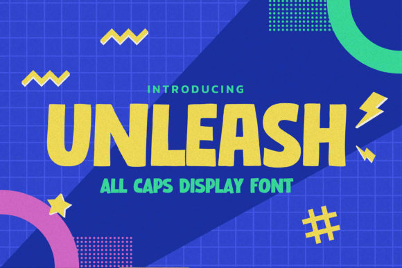 Unleash: A Display Font with Crafty Character