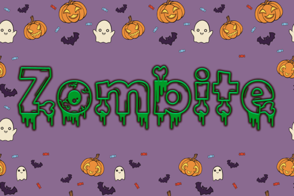 Zombite Font: A Fun and Spooky Display Typeface